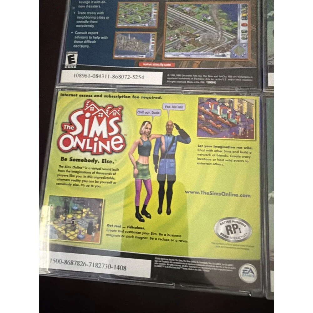 The Sims Jewel Case Original PC CD ROM Plus Expansion Packs Hot Date Vacation ++